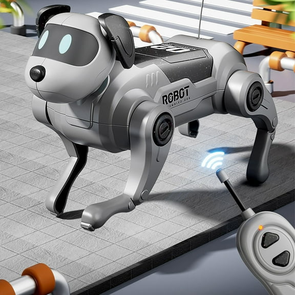 VVQ DIY Remote-Controlled Robotic Dog Kit, Quadruped Walking Electronic Pet Assembly Build Your Own Mechanical Dog, Robot Building Kit for with Remote Control