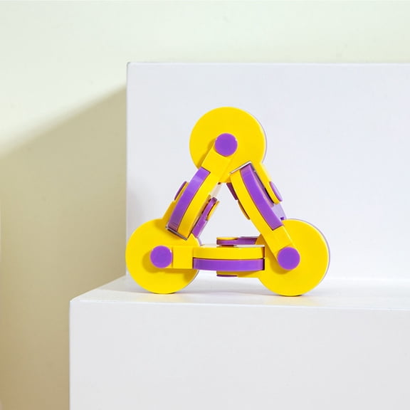 VVQ Fidget for Adults, 3D Printed Gyroscope Spinner Finger, Sensory Fidget Spinner for Classroom ADHD Anxiety Relief Gifts, Purple