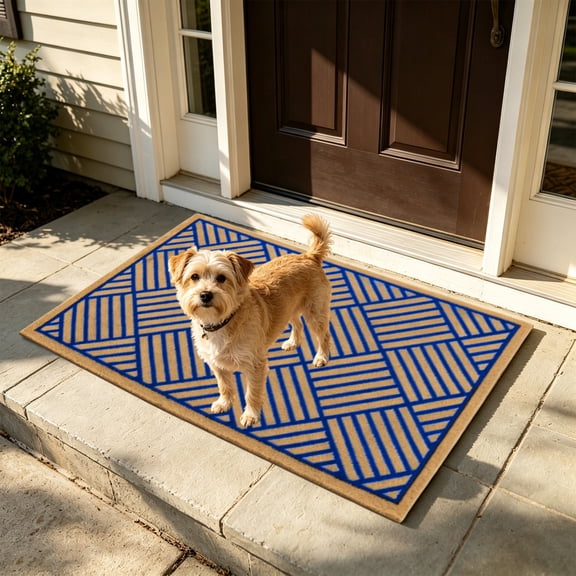 VVQ Heavy Duty Coir Doormat with Rubber Backing Non-Slide Entrance Mat, Cocoa Fiber Doormat for High Traffic Dirt Trap from Shoes, Coir Doormats for Front Door with Weather Resistant Quick Dry