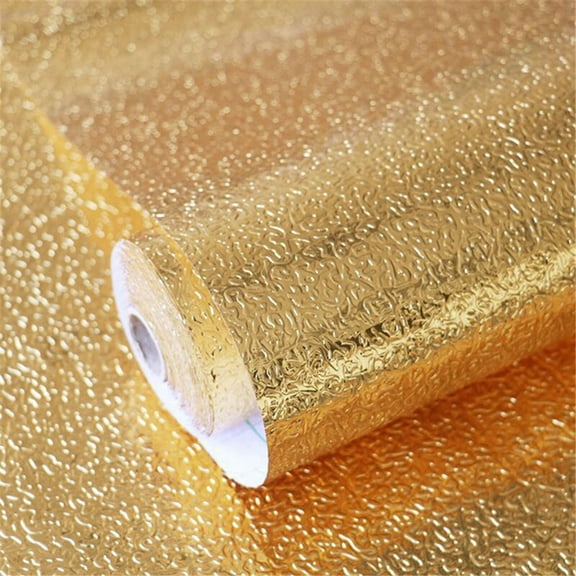 VVQ Oil Proof Aluminum Foil Wall Sticker, Self Adhesive Kitchen Backsplash Protector with Easy Clean Surface, 40x100cm 60x100cm Waterproof Grease Resistant Stove Cover for Cupboard Drawer Dining