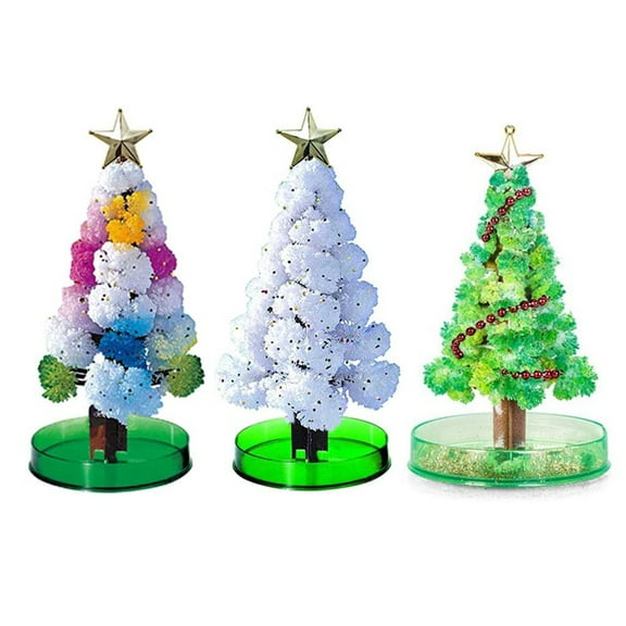 VVQ Paper Crystal Growing Tree, Christmas Magic Tree Kit, Novelty Growing Tree for Holiday Science Gift