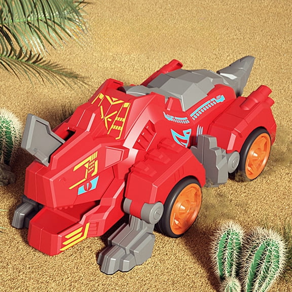 VVQ Push Sliding Stunt Car with Variable Form, Inertial Stunt Car with Cool Appearance Interactive Play, Push Cars for Entertainment with Rubber Tires, Red