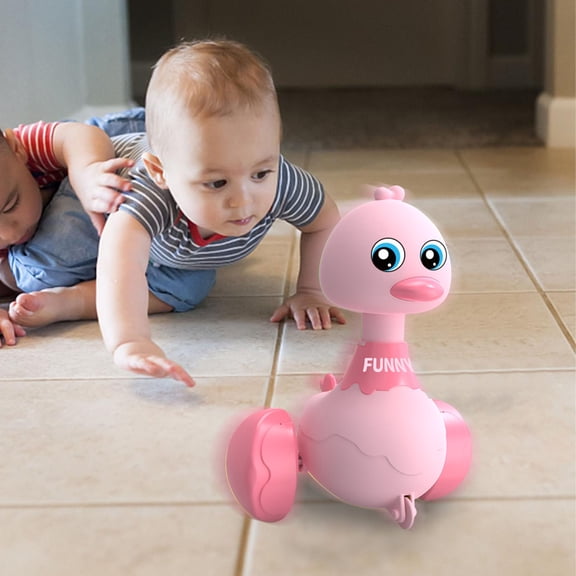VVQ Push and Go Car, Interactive Press Vehicle with Friction Powered Wheels, Pullback Cars, Puzzle Play Vehicles for Indoor Outdoor Fun, Pink