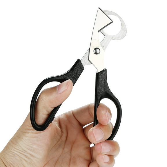 VVQ Quail Egg Scissors Cutter, Stainless Steel Kitchen Shears Opener Tool, Easy Quail Egg Shell Cutter for Daily Cooking Prep, Black