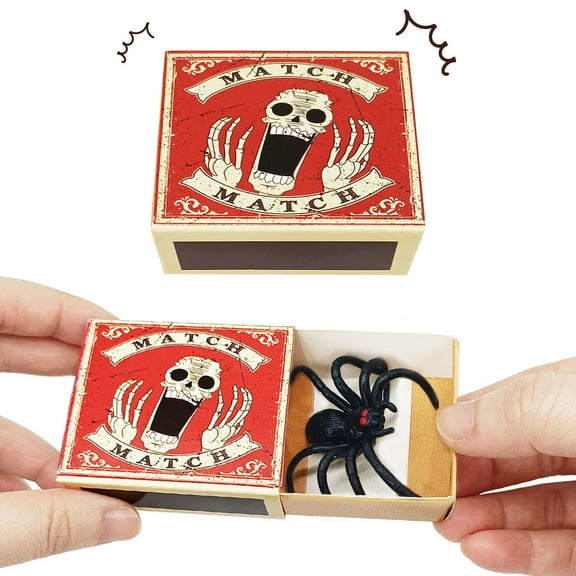 VVQ Rubber Trick Box Surprise Box, Hidden Compartment Prank for Adults, Realistic Jumping Spider Novelty Gag Gift for Marriage Proposal Party