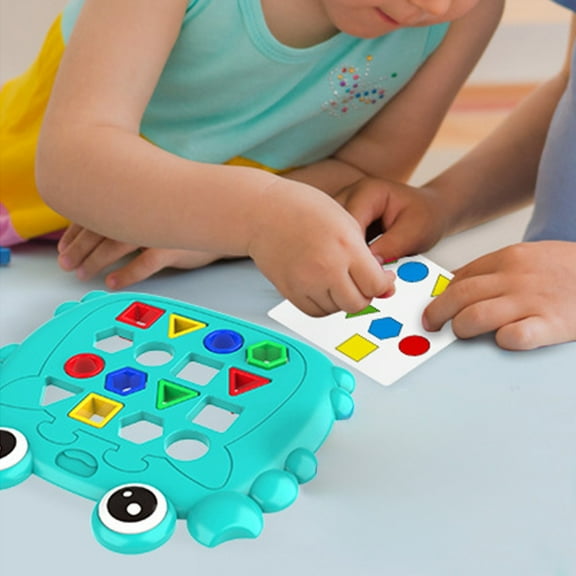 VVQ Shape Matching Puzzle Educational, Geometric Shapes Hand-Eye Coordination Thinking Training Concentration Game, Parent- Desktop Learning Activity for Age 3+