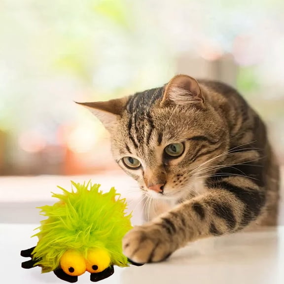 VVQ Soft Catnip for Cats, Interactive Catnip Promoting Relaxation Play, Long Lasting Gentle Fabric Catnip Kicker, Lightweight Cat for Independent Play for All Ages, Green