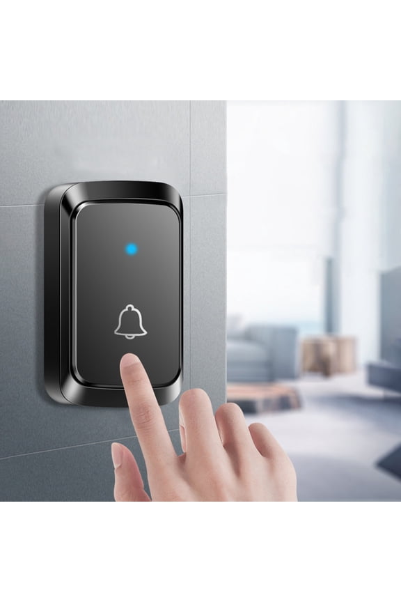Wireless Doorbell Kit, 900ft Range Doorbell with 34 Ringtones, 4 Regulable Volume, IP44 Waterproof Doorbell for Home, Battery Powered Plug-in Doorbell for House Garage Office Garden