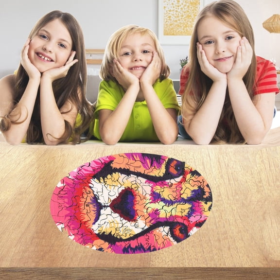 VVQ Wooden Puzzle for Adults and, Unique Shape Brain Teaser Educational, Hand-Eye Coordination Development Puzzle Game