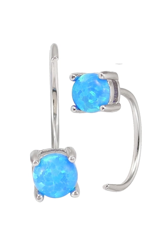 VVS Moissanite White Gold Plated Luxury Earring Shandmade Customized Hoop Earrings Party Jewelry for Women