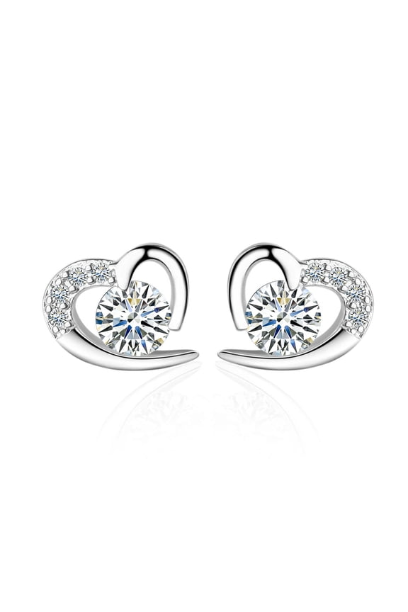 VVS Moissanite White Gold Plated Luxury Earring Shandmade Customized Stud Earrings Party Jewelry for Women