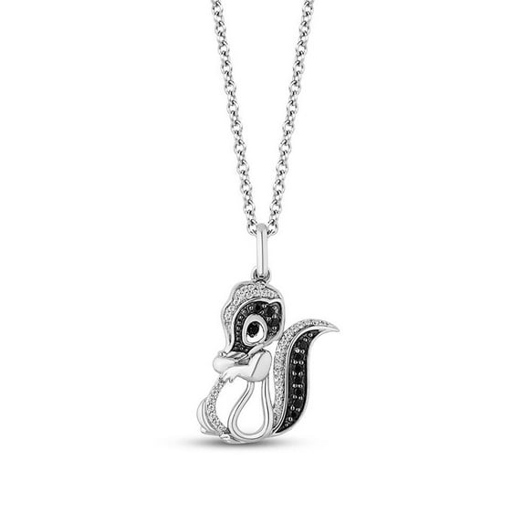 VVS1 Diamond 925 Silver Bambi Charm Pendant Necklace 14k White Gold Over