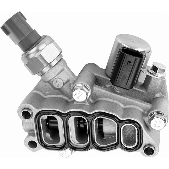 VVT Solenoid With Sensor and Gasket Compatible with Honda Pilot Accord Odyssey Replaces 15810-RKB-J01 Engine Variable Valve Timing Control