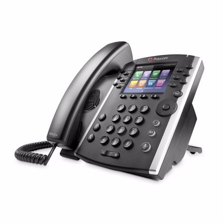 VVX 411 12-Line IP Phone Gigabit PoE w/Upgraded Memory/Processor