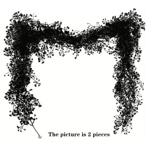 VVYXX 2Pack 5.58FT Fall Garland Leaf, Hanging Vine Garland Artificial Garland Decor for Home Wedding Fireplace Party Christmas,Black