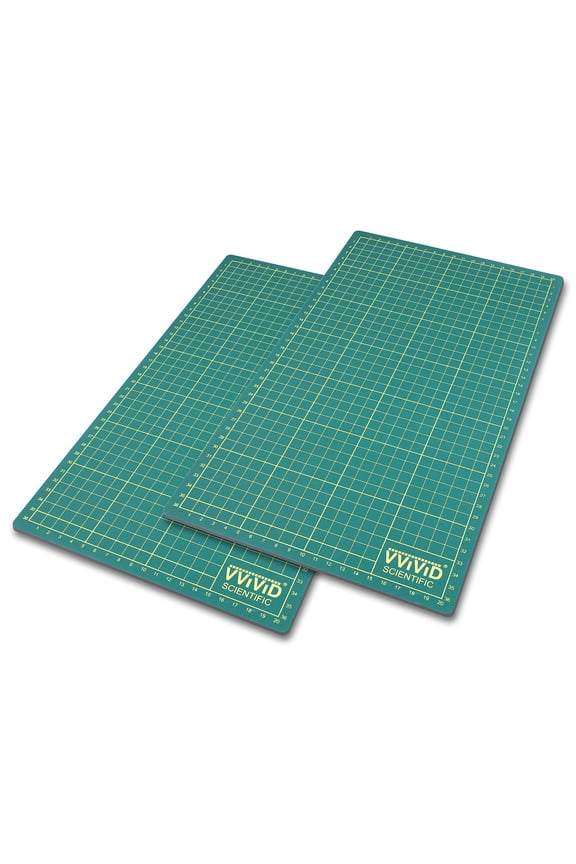 2-Pack Rotary Cutting Mat 15 x 8.2 Inches, Self Healing, for Sewing, Crafting, Scrapbooking C67 C67