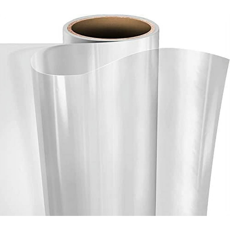 VViViD Clear Self-Adhesive Lamination Vinyl Roll for Die-Cutters and Vinyl Plotters (12 x 6ft)