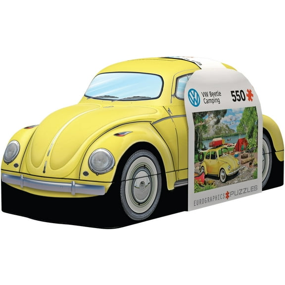 VW Beetle Camping Tin