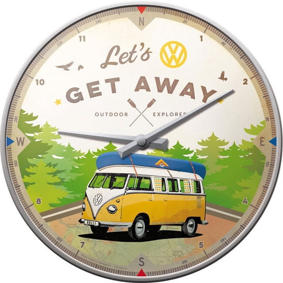 VW Branded Perfect Giftable Clock, Excellent Gift From Son, Daughter, Wife or Spouse