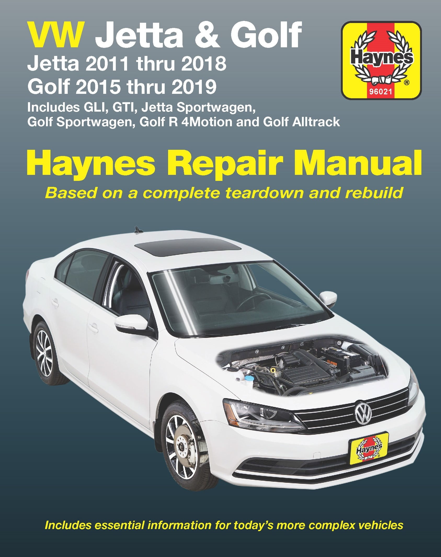 VW Jetta, GLI, Golf/R & GTI, 2012-2019 Haynes Repair Manual ^ - Walmart.com