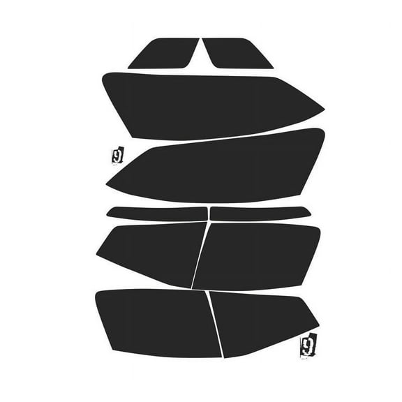 VW Jetta GLI Pre-Cut Vinyl Overlay Tint Complete Headlight and Taillight Covers Plus (2016 2017 2018) DARK