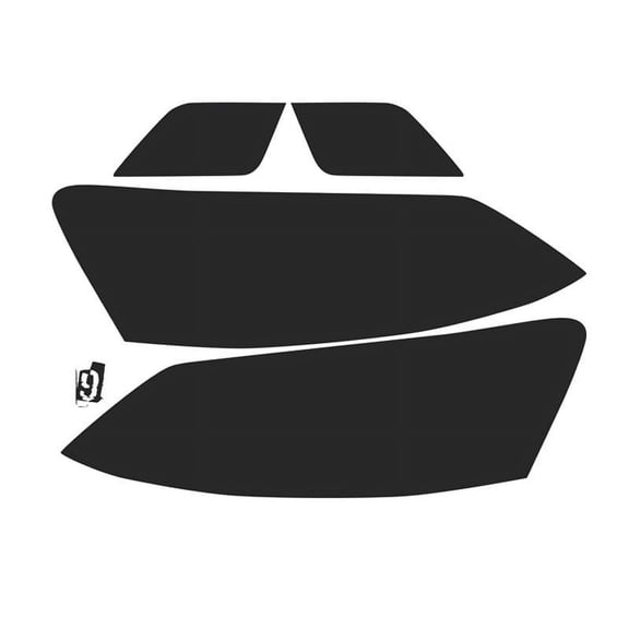 VW Jetta GLI Pre-Cut Vinyl Overlay Tint Headlight Covers Plus (2016 2017 2018) DARK