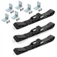 thumbnail image 1 of VW Type 3 Squareback Standard 2 Point Black Lap Bench Seat Belt Kit with Bracketry - 3 Belts, 1 of 1