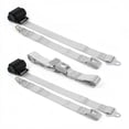 thumbnail image 1 of VW Type 3 Squareback Standard 2 Point Gray & Grey Retractable Bench Seat Belt Kit - 3 Belts, 1 of 1