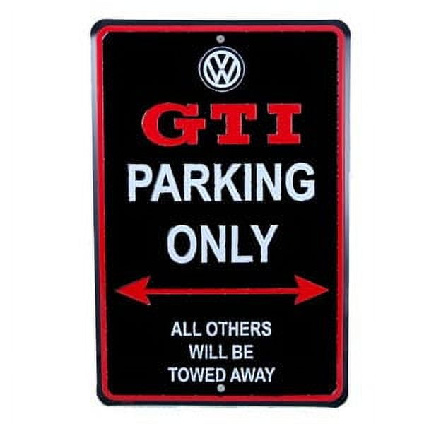 Original VW GTI Blechschild Parking Only Accessoires Lifestyle Schild 30 x  40 cm