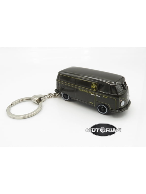 UPS Van Bus Rare Car Novelty Keychain 1:64 Diecast