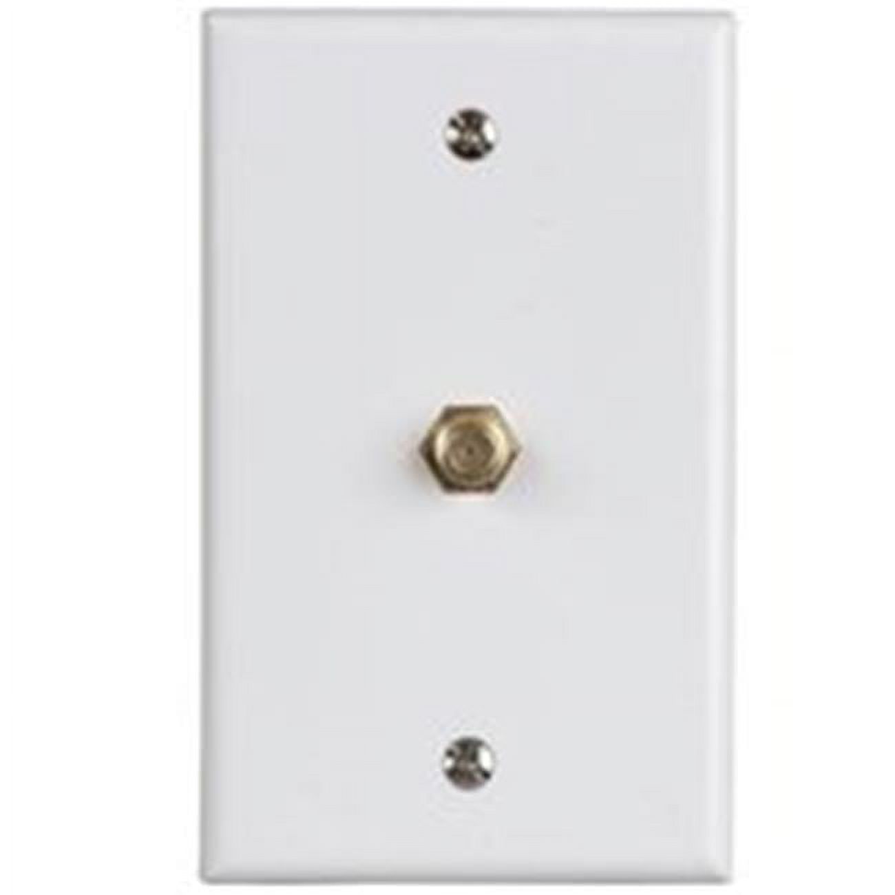 VW1001WJ1W Coaxial Cable Wall Jack - White - Walmart.com