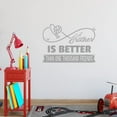 thumbnail image 1 of VWAQ A Brother is Better Than One Thousand Friends Boys Room Wall Decal Quote, 1 of 1