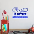 thumbnail image 1 of VWAQ A Brother is Better Than One Thousand Friends Boys Room Wall Decal Quote, 1 of 1