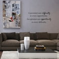 thumbnail image 1 of VWAQ A Pessimist Sees Difficulty in Every Opportunity, An Optimist Sees Opportunity in Every Difficulty Matte Black Decal (10"H x 22"W, 1 of 2