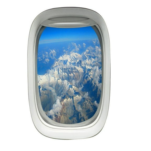 VWAQ Airplane View Window Decal Peel and Stick Aviation Wall Art Airplane Stickers VWAQ-PW25