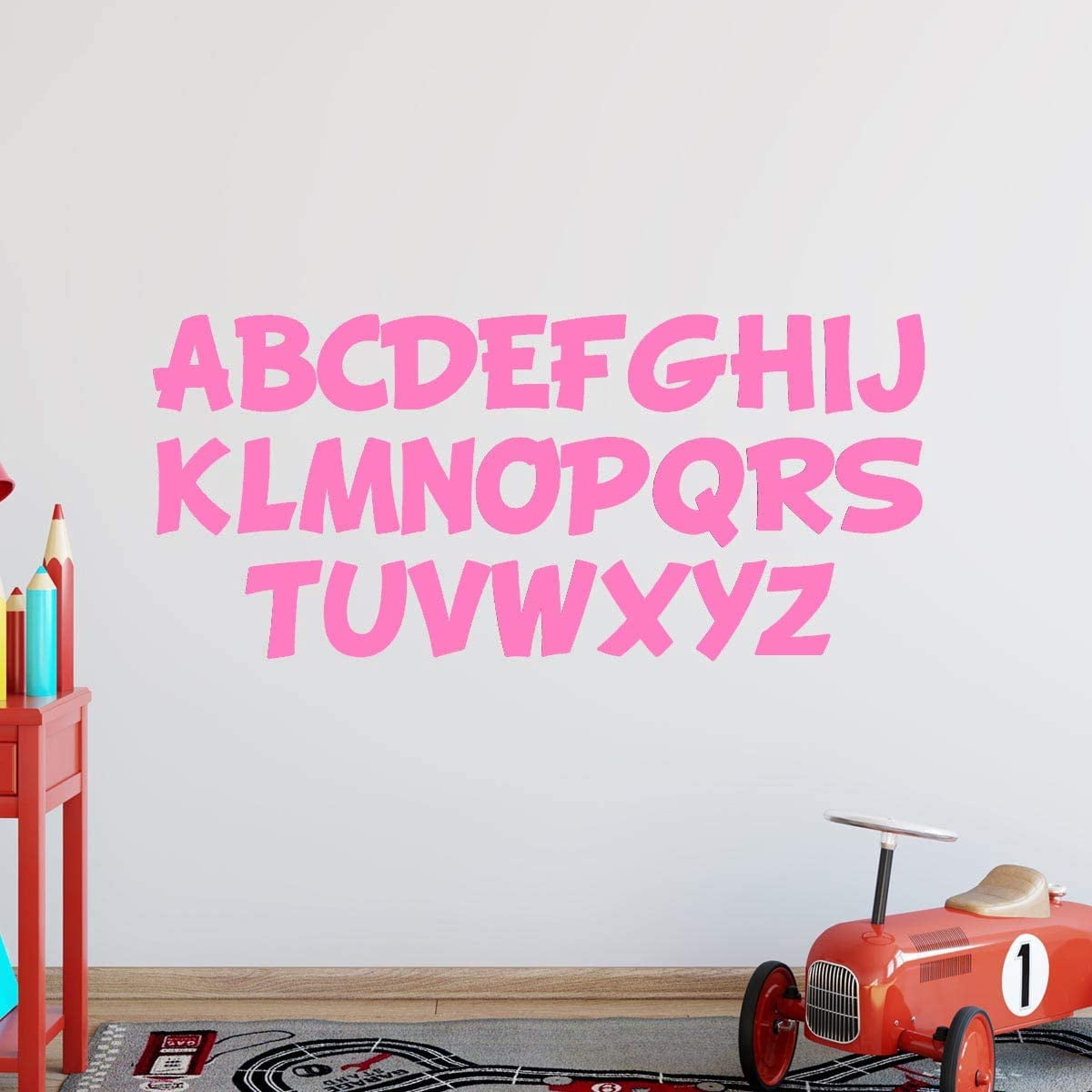 VWAQ Alphabet Wall Decals for Kids Classroom Educational Vinyl Stickers ...