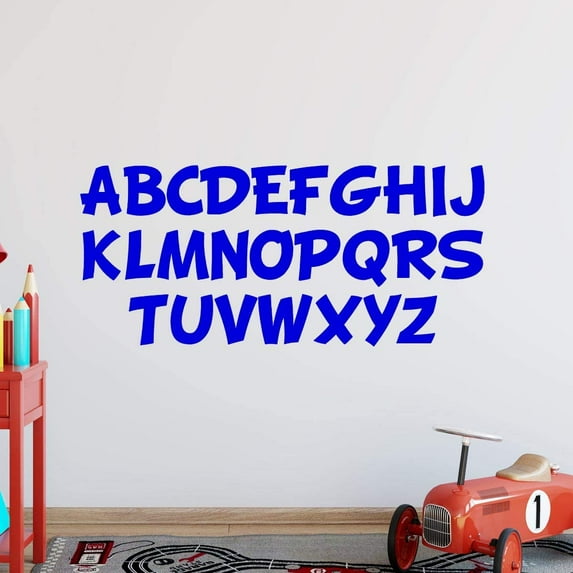 VWAQ Alphabet Wall Decals for Kids Classroom Educational Vinyl Stickers