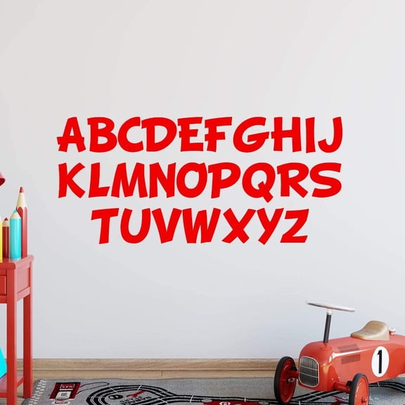 VWAQ Alphabet Wall Decals for Kids Classroom Educational Vinyl Stickers