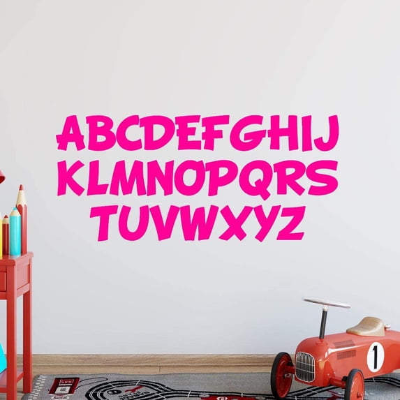VWAQ Alphabet Wall Decals for Kids Classroom Educational Vinyl Stickers