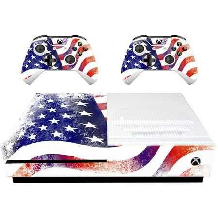 VWAQ American Flag Skin For Xbox One S Console and Controllers Decal To Fit Xbox One Slim - XSGC11 [video game]