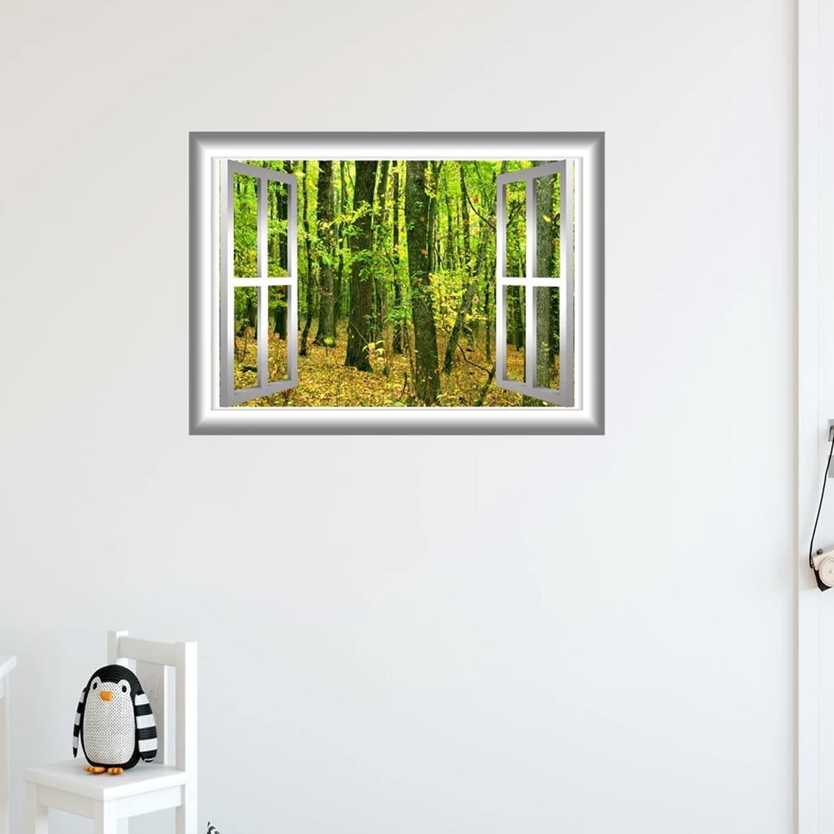 VWAQ Autumn Wall Decal 3D Forest Wall Decals Peel and Stick Mural ...