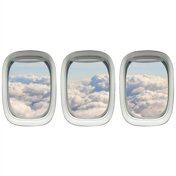 VWAQ Aviation Decals Airplane Window Sticker Clouds Wall Art VWAQ-PPW13