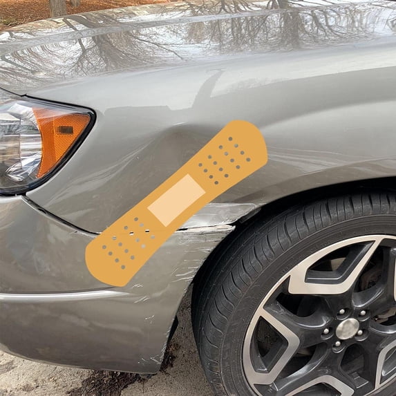 VWAQ Bandage Car Dent Funny Decals Ouch Vinyl Sticker for Vehicle - Set of 2 - CPAL4