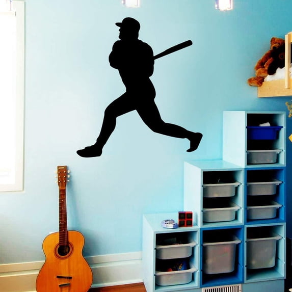VWAQ Baseball Wall Decals - Sports Vinyl Stickers for Boys Bedroom Game Decorations