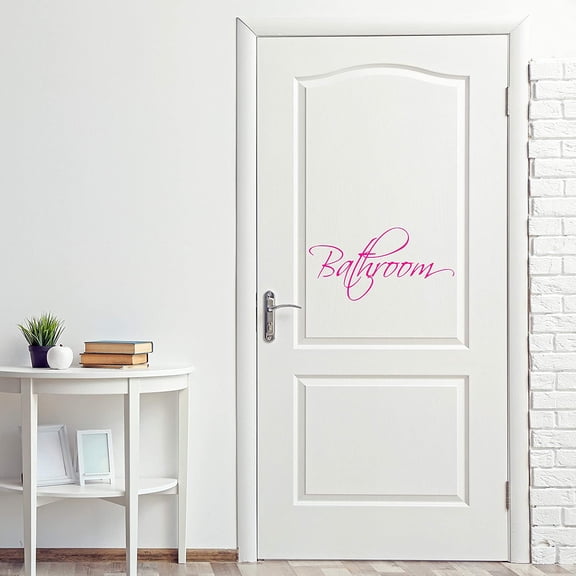VWAQ Bathroom Door Decal Vinyl Sticker Restroom Decor Home Decorations