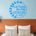 thumbnail image 1 of VWAQ Best Friends for Life Husband and Wife Wall Decal Romantic Wall Decor - 18"H X 18"W SKY BLUE, 1 of 1