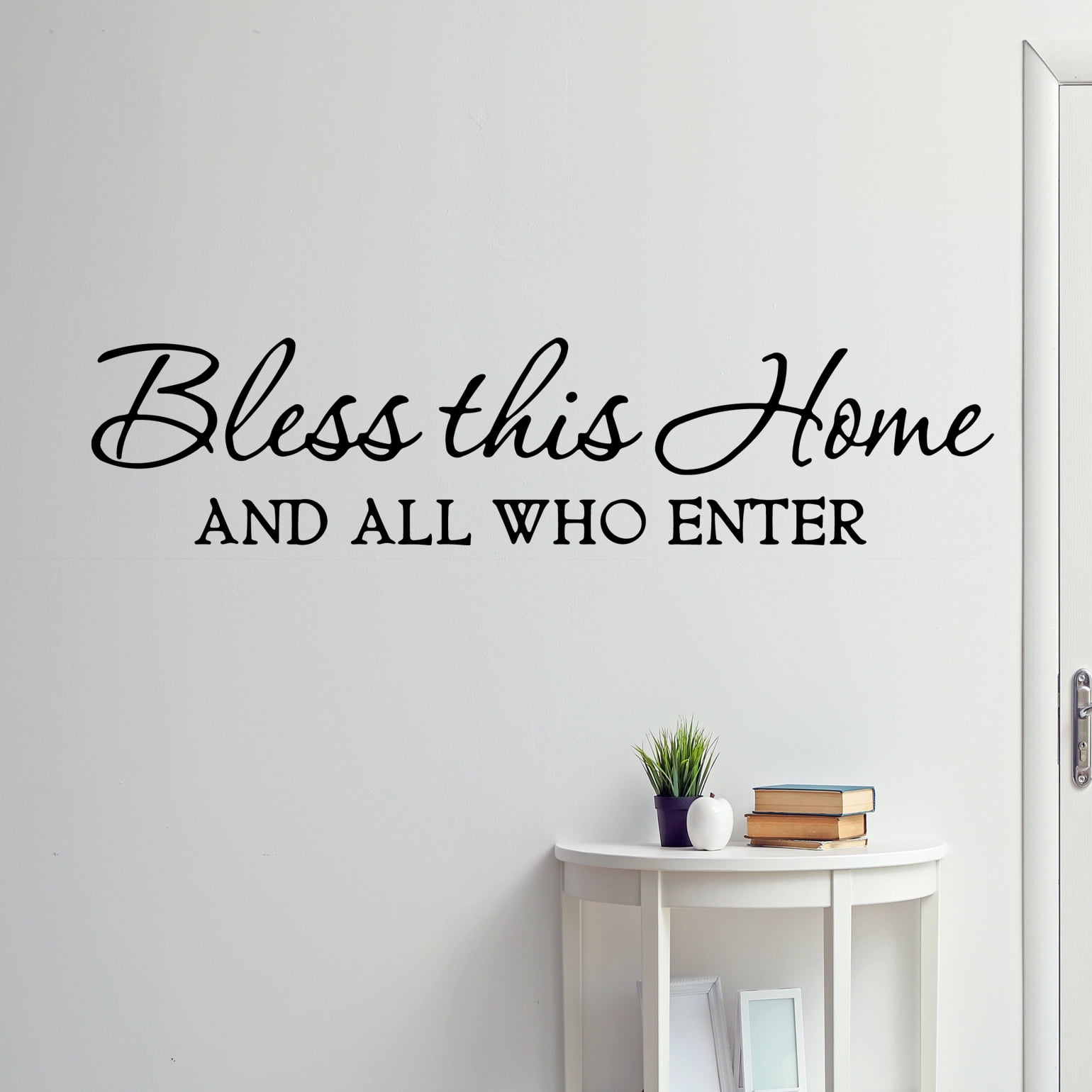 VWAQ Bless This Home and All Who Enter Wall Sticker - Walmart.com