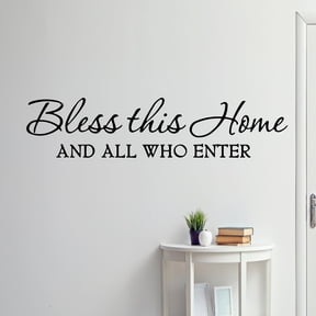 VWAQ Bless This Home and All Who Enter Wall Sticker