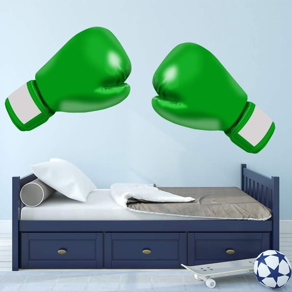 VWAQ Boxing Gloves Wall Decals - Sports Vinyl Stickers Home Gym Decor - HOL9