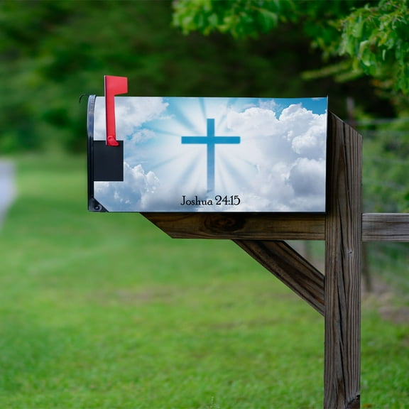 VWAQ Christian Mailbox Covers Magnetic Religious Home Decor - 20.5"H X 18.25"W MBM53